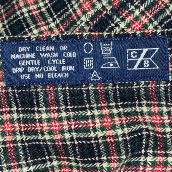 Cutter & Buck Blue Red Plaid Long Sleeve Button Down Size 2XB - Picture 7 of 7